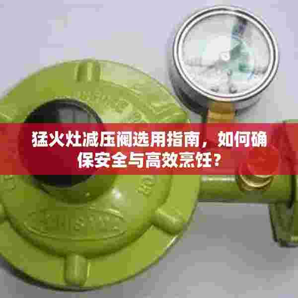 猛火灶减压阀选用指南，如何确保安全与高效烹饪？