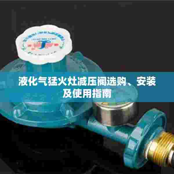 液化气猛火灶减压阀选购、安装及使用指南