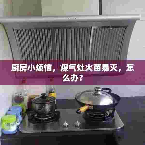厨房小烦恼，煤气灶火苗易灭，怎么办？