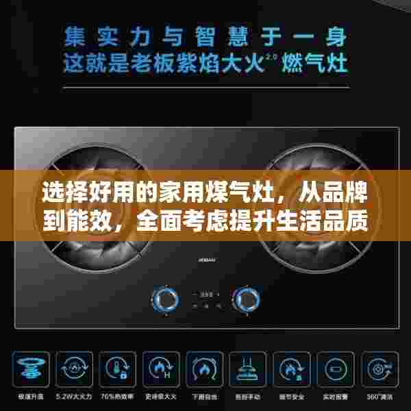 选择好用的家用煤气灶，从品牌到能效，全面考虑提升生活品质