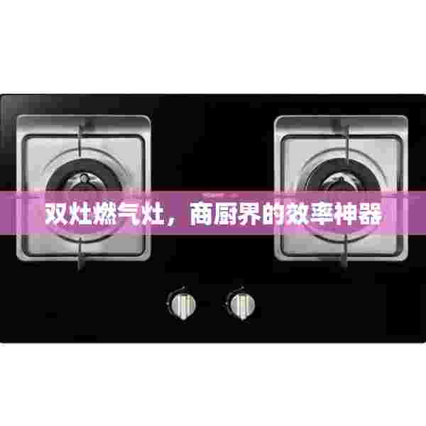 双灶燃气灶，商厨界的效率神器