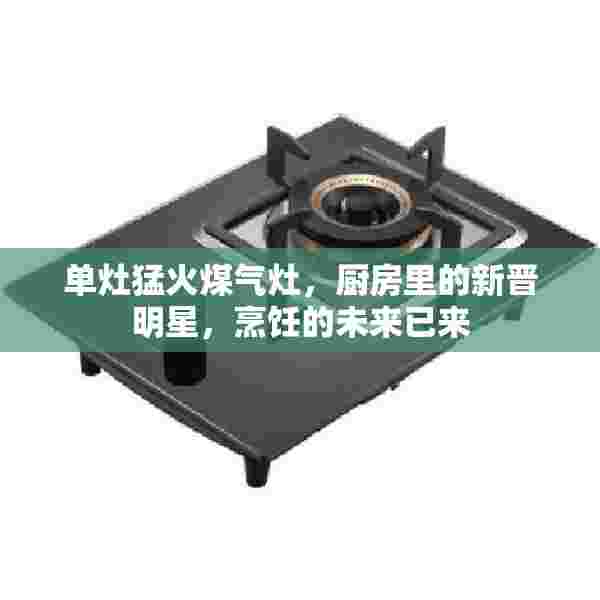 单灶猛火煤气灶，厨房里的新晋明星，烹饪的未来已来