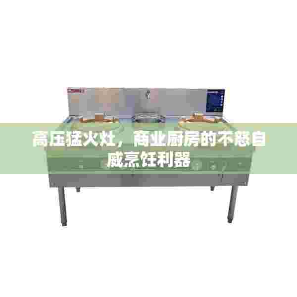 高压猛火灶，商业厨房的不怒自威烹饪利器