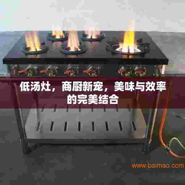 低汤灶，商厨新宠，美味与效率的完美结合