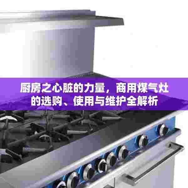 厨房之心脏的力量，商用煤气灶的选购、使用与维护全解析